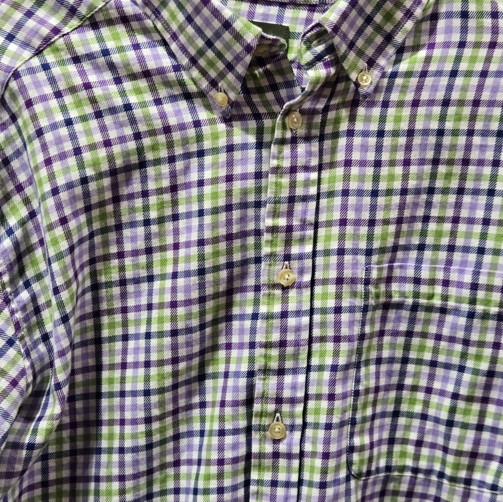 Orvis Signature Plaid Long Sleeve Button Down Shirt Men’s Size Large